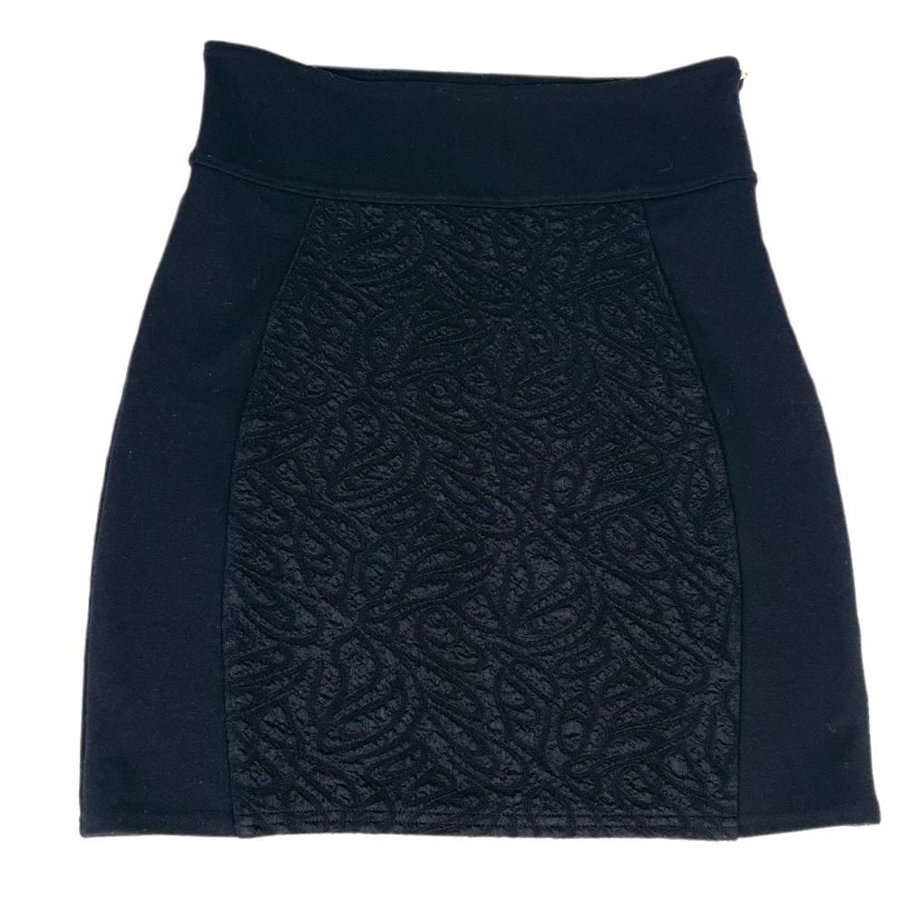 Silence + Noise Lace Detailed A-line Skirt Black Size Medium